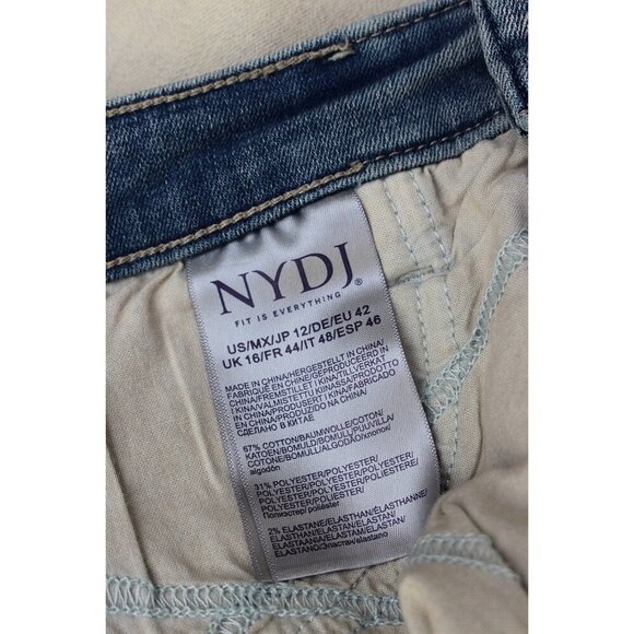 New w/Tags - sz 12 - NYDJ Margot Girlfriend Jeans in Equinox Wash, Reverse wash - Picture 10 of 13